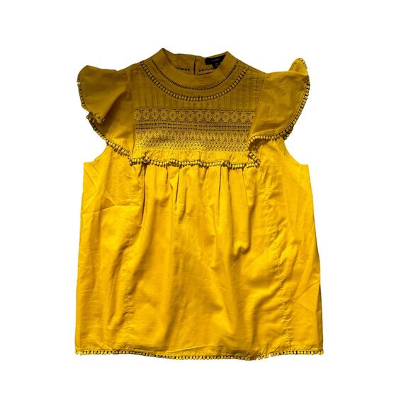 J.Crew flutter sleeve  women’s romantic EX-small A-line new without tags shirt - Picture 1 of 5